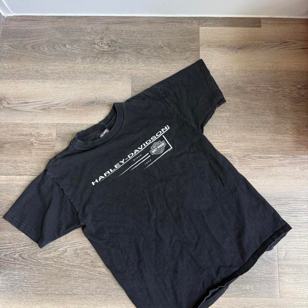 Vintage Harley Davidson St Thomas US Virgin Islands Black Graphic T-Shirt Large
